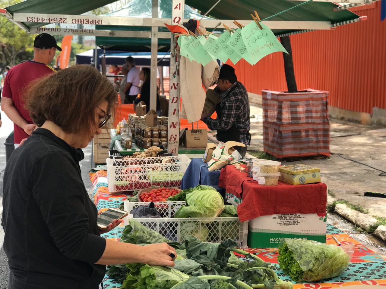 Foto de feira orgânica